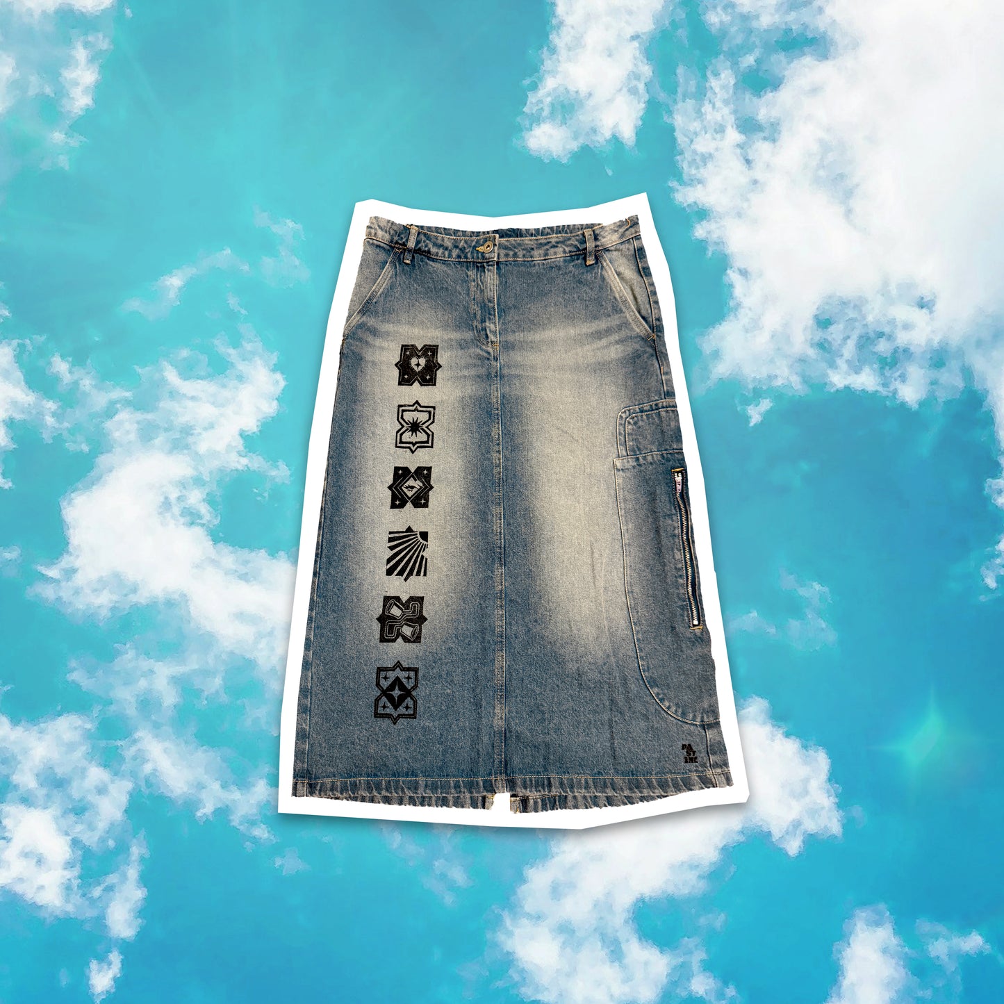 Reworked Denim Maxi