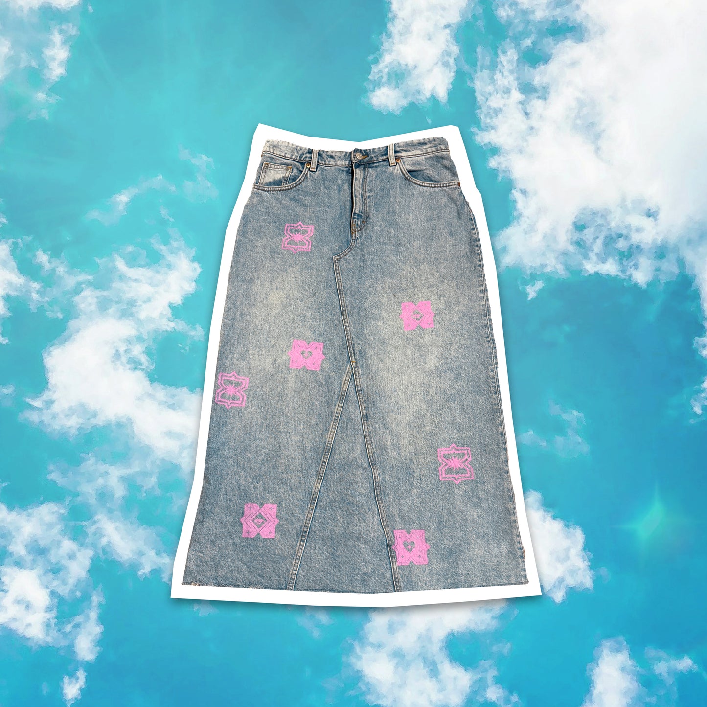 Reworked Denim Maxi